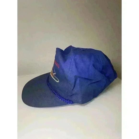 Vintage 80s Mount St. Helens Souvenir Travel Hat Blue Used Nostalgic - Picture 3 of 12